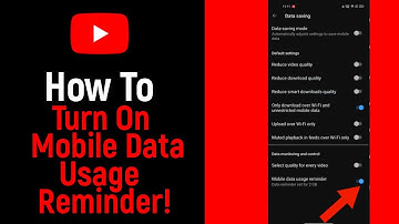 How to Turn On Mobile Data Usage Reminder on Youtube [NEW]