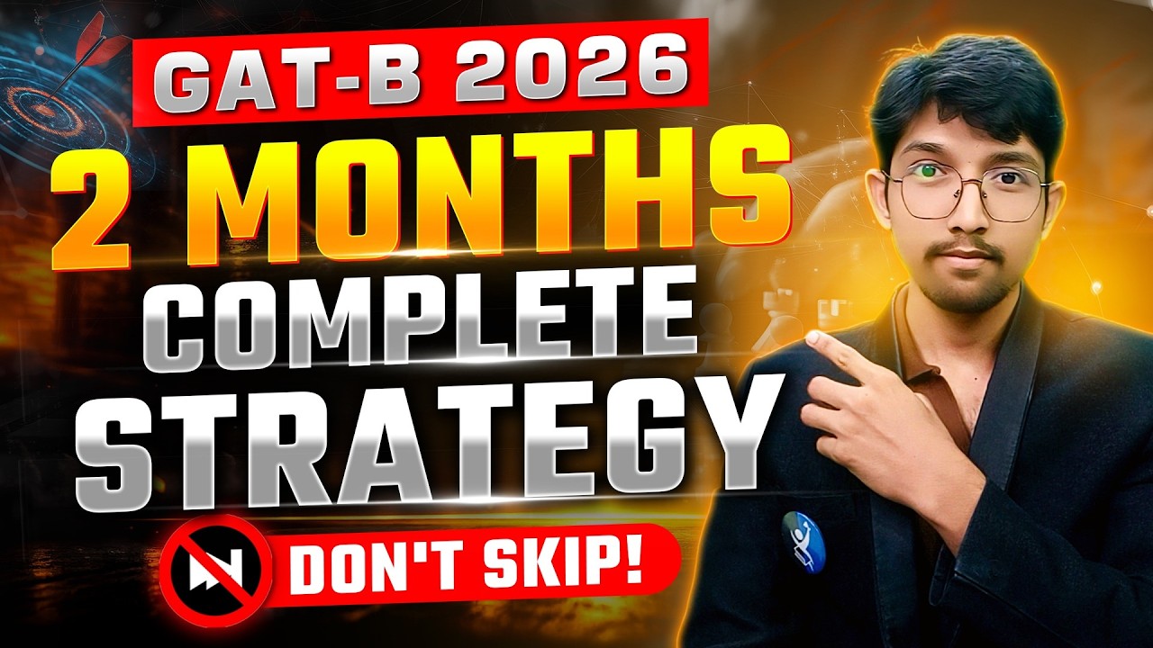 GAT B Exam Preparation Strategy 2026 | 2 Months Plan | IFAS