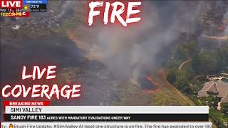 🔴 LIVE NOW BREAKING: SANDY FIRE - SIMI VALLEY 836 ACRES EVACUATIONS UNDER WAY