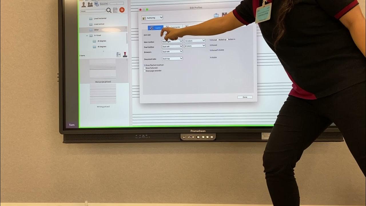 Promethean ActiveInspire Change size of interface YouTube