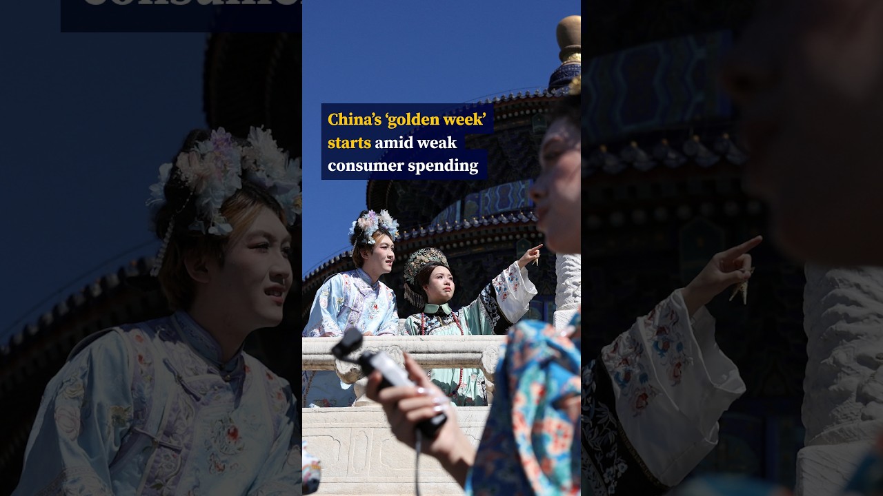 China’s ‘golden week’ draws large crowds despite weak consumer spending