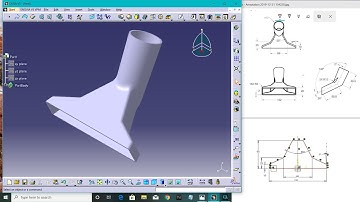 Create a 3D model of the nozzle of a vacuum cleaner, Vacuum hub, Vacuum Nozzle by catia v5