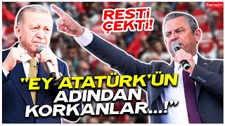 Özgür Özel Samsun'da resti çekti! 'Ey Atatürk'ün adından korkanlar...!'