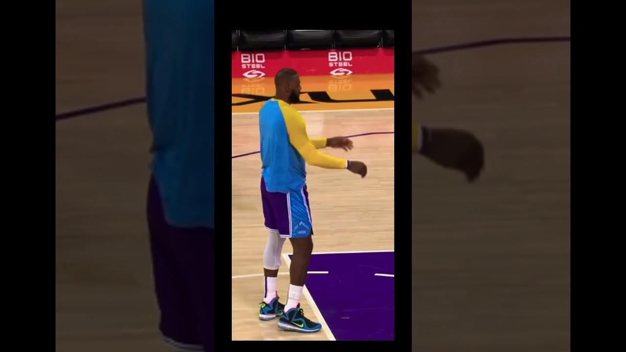 LeBron shooting form