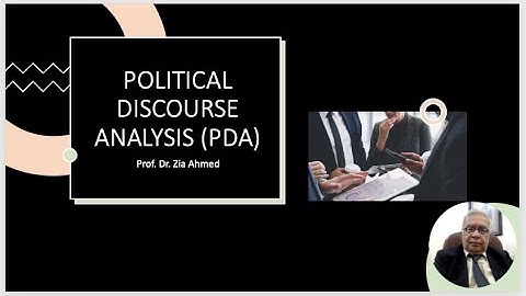 POLITICAL DISCOURSE ANALYSIS