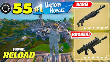 FLOOR IS LAVA *RELOAD* is INSANE! 55 Elimination Gameplay Wins (Fortnite Chapter 6 Keyboard & mouse)