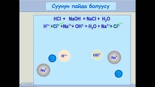 9  класс  1 4  Ион алмашуу реакциялары