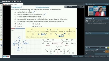 AIATS TEST 04 Code C For Class XI Studying ZOOLOGY MEDICAL 2019 Q141 to 145