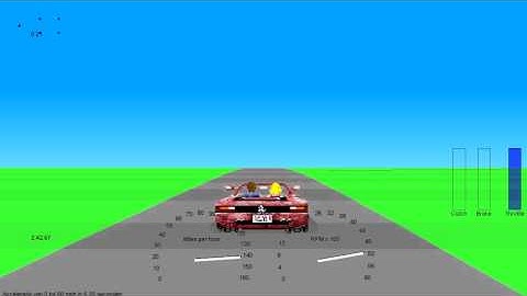 Simple car simulator created with Game Maker 8 Pro