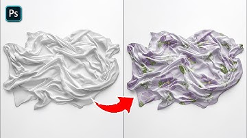 Photoshop Tutorial: How to Create a Crumpled Silk Scarf Mockup!