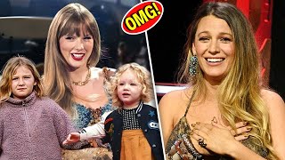 Blake Lively's PRICELESS Reaction to Taylor Swift's Surprise for Her Daughters Backstage!