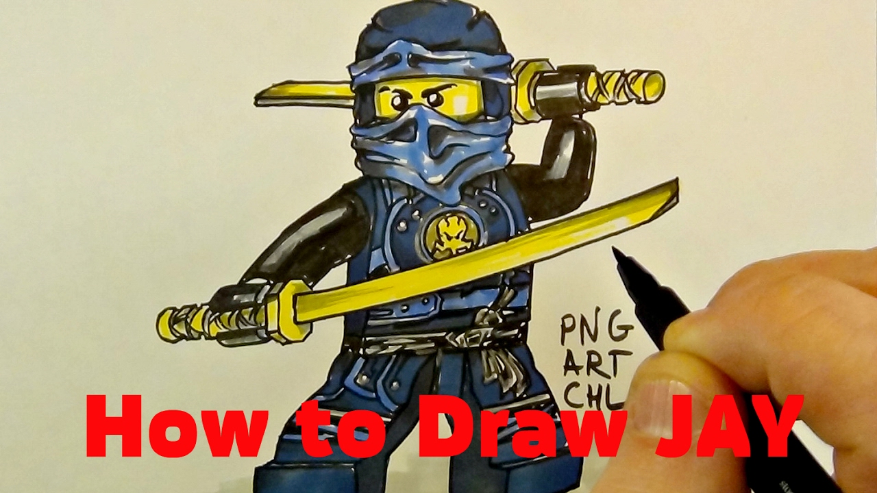 How to Draw JAY #NINJAGO LEGO# - YouTube