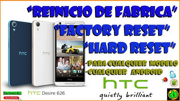 Reinicio de fabrica o Hard reset a cualquier HTC ejem. Desire 626 OPM9110 desbloquear patrón o pin