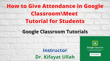 How to Give Attendance in Google Classroom \ Meet || Tutorial for Students