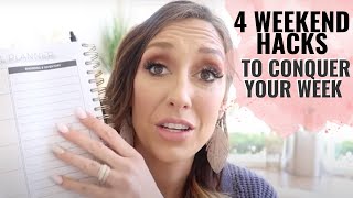 WEEKEND HACKS to conquer your week! | Weekend productivity tips + tricks! | Jordan Page