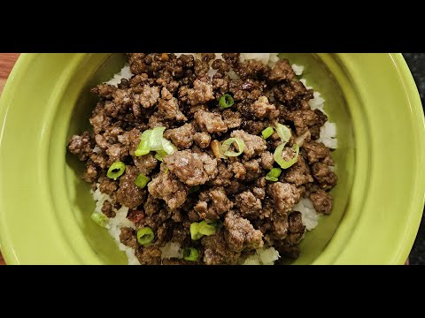 Carne Molida de Res estilo Coreano #cocinaencasa