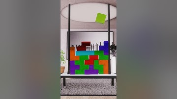 Tetris Survival Down Hill Softbody Simulation V3