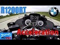 BMW R1200RT - ACCELERATION and TOPSPEED 0-240km/h on German Autobahn