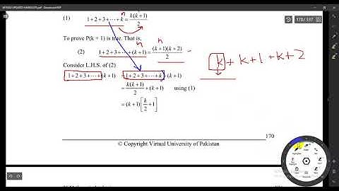 Mth202 Lecture 23 (Mathematical Induction)