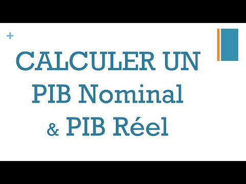 Vidéo: Comment calculez-vous le PIB réel à partir du PIB nominal et du déflateur ?