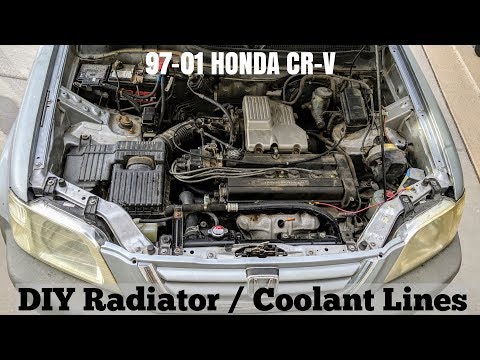 How To Replace Radiator & All Coolant Hoses on 97-01 Honda CRV (Coolant Flush DIY)
