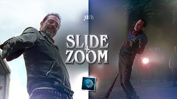 slide + zoom transition ; alight motion (+ preset)