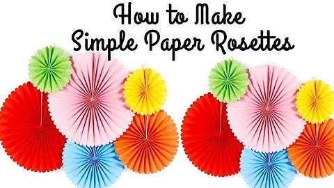 Diy Paper Craft / How to make simple Paper Rosettes / Spring Flower / Party Decoration idea / flower