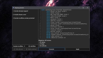 Recaf: Mapping generator in 4x