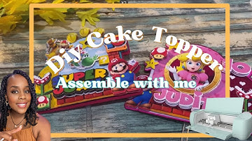 3D Cake Topper Tutorial | Cricut Design Space | Assemble with me | Crafting with Shaneda