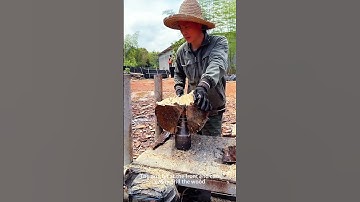 Efficient wood splitting process - good machines and tools can improve work efficiency