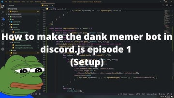 How to make the dank memer bot in discord episode 1 (setup)