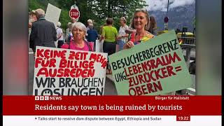 Hallstatt: Austrian town protests against mass tourism (Austria) 27\/Aug\/2023
