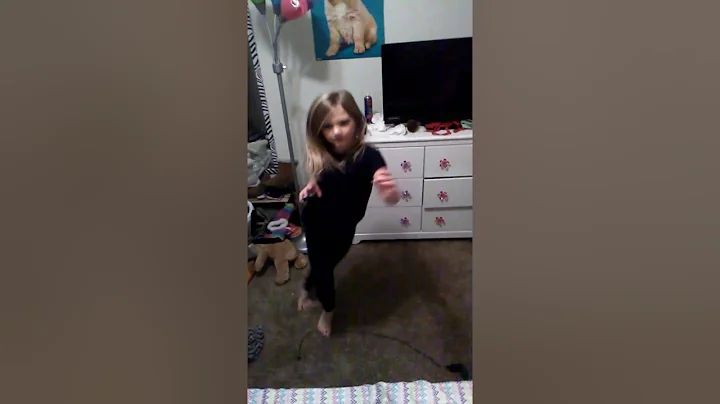 Allison Decker dancing to Genie in a Bottle