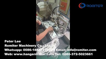 Automatic Plastic Hanger Metal Hook Inserting Machine