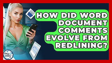 How Did Word Document Comments Evolve From Redlining? - Docs and Sheets Pro