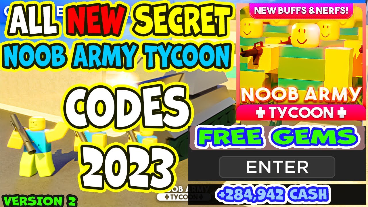 Noob Army Tycoon codes