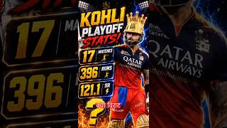 Virat Kohli IPL Playoffs Batting Record Analysis 👑 #shorts #shortsfeed #viral