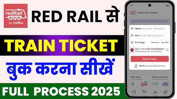 Redrail train ticket booking | Train ticket booking online | redRail app kaise use kare | Redrail