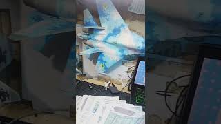sukhoi papercraft #aviation #papercraft #fullback #hobby #shorts