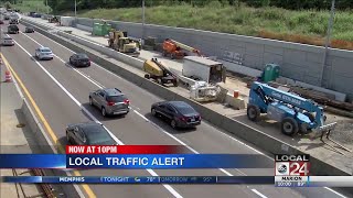 Local Traffic Alert: TDOT Closes Stretch of Poplar Avenue For Construction