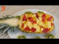 How to Serve Pineapple Inside Pineapple | Diy Pineapple Cutting