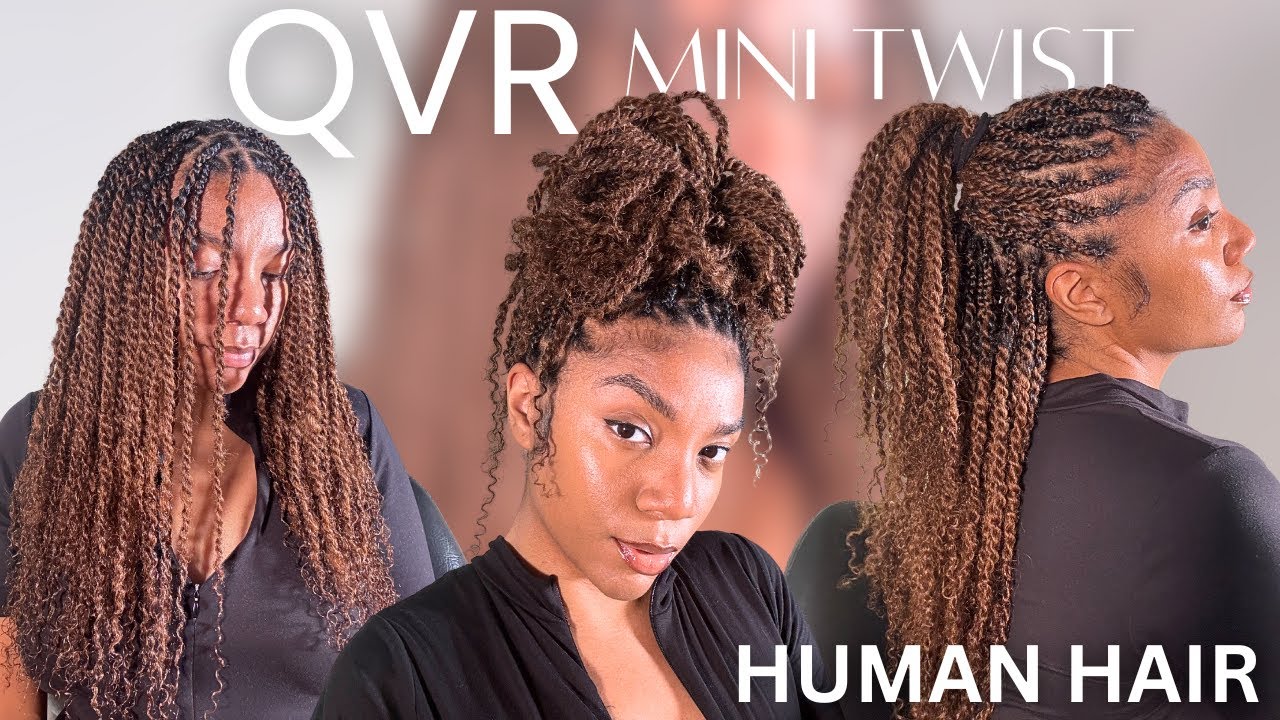 MINI TWIST easy tutorial with tips & tricks using QVR human hair
