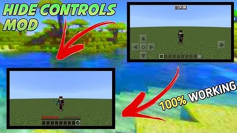 Hide controls in mcpe  | Make look like Java edition | Hide button addon for MCPE 1.19+ | FFK PLAYZ