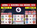 Jadwal Liga Inggris 2026 Pekan Ke 29 ~ WOLVES vs LIVERPOOL ~ NEWCASTLE vs MAN UNITED ~ EPL 2026
