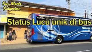 Status tulisan lucu 😂kocak di bus pariwisata Pandawa 87 bikin ngakak 😂