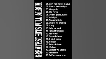 Thumbnail of Andrea Bocelli Greatest Hits 2024 🎼 Best Songs Of Andrea Bocelli 🎼 Andrea Bocelli Full Album🎼