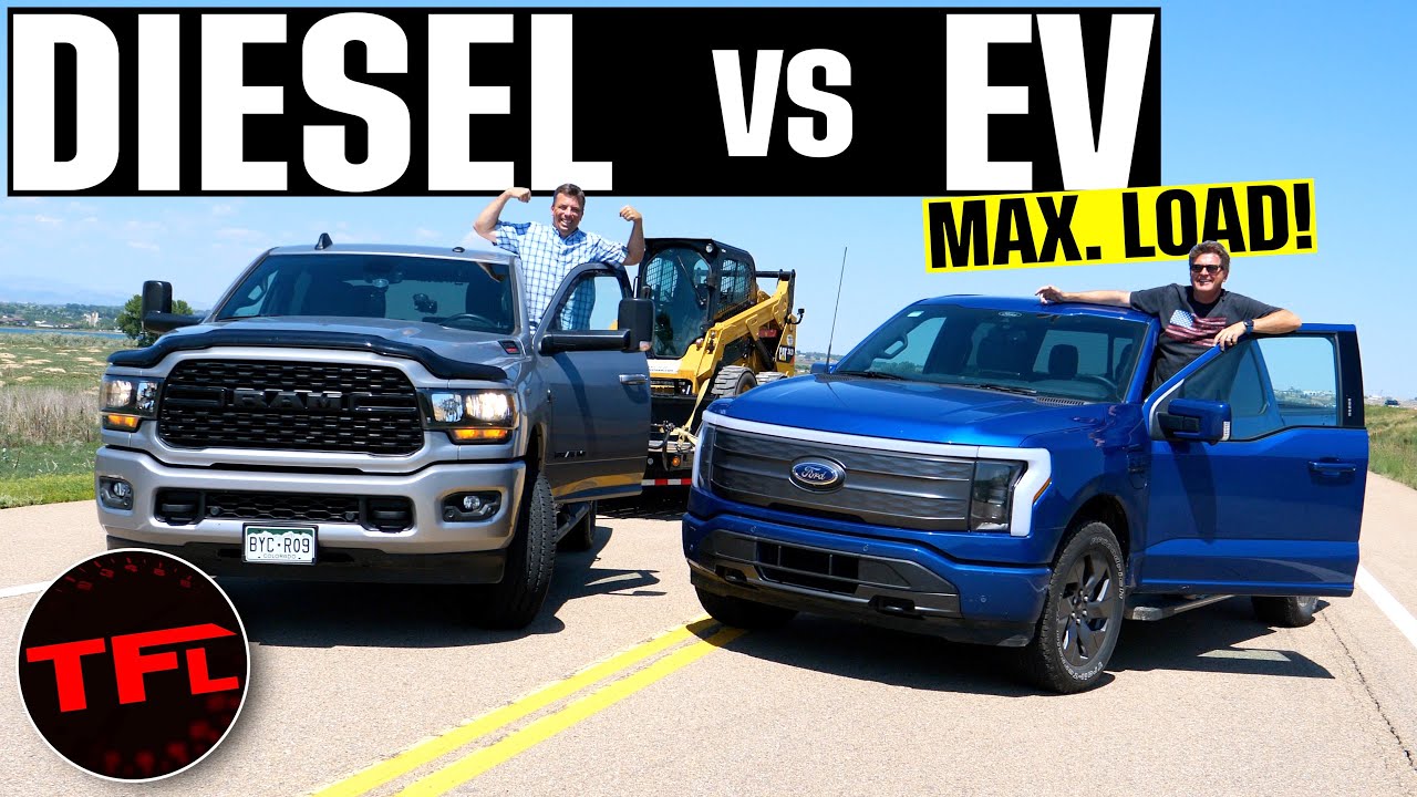 This Result Is Totally Unexpected: Ram Cummins Diesel VS Ford F-150  Lightning MAX Towing Comparison! - YouTube