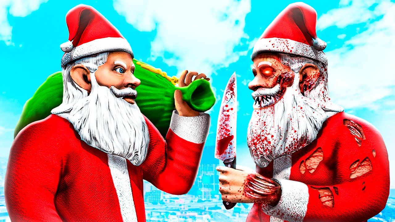 SANTA vs CURSED SANTA In GTA 5 (Fight)