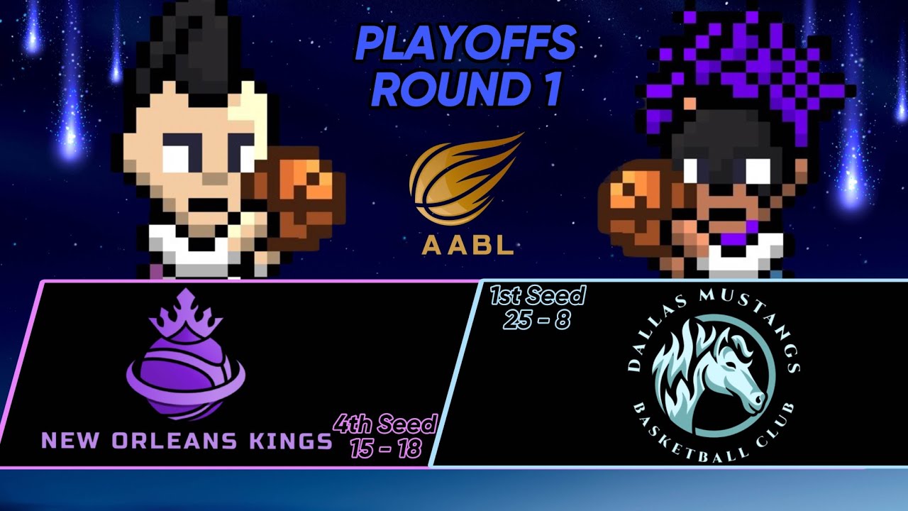 AABL S6 Playoffs Round 1 Game 2 | Dallas Mustangs vs New Orleans Kings ...