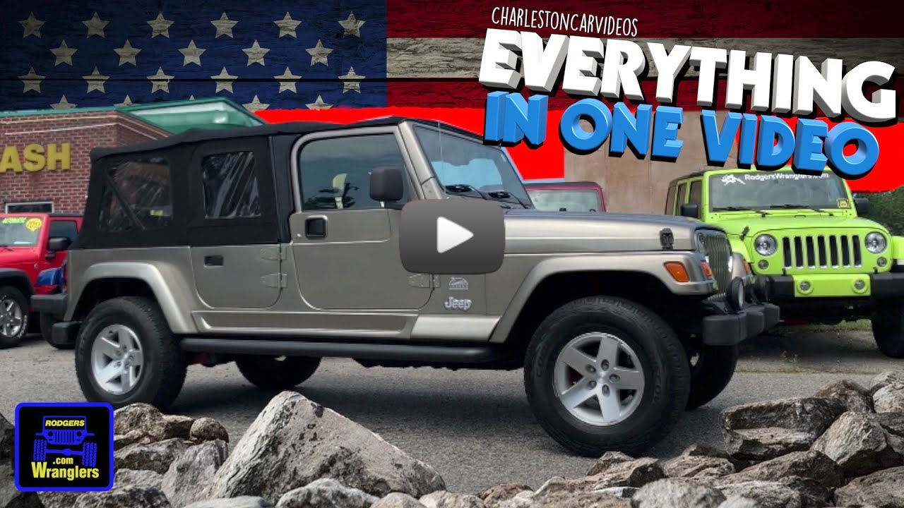 Here's a 3rd Row Seating 2003 Jeep Wrangler Sahara TJ with 4 Doors!!! ( In  Depth Tour ) HD Review - YouTube